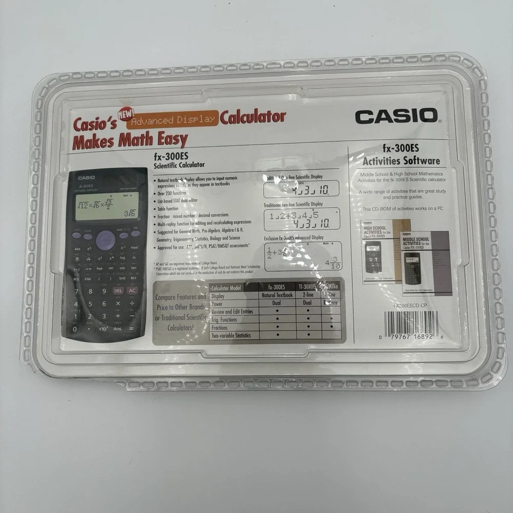 Casio's‎ Makes Math Easy fx-300ES Scientific Calculator
